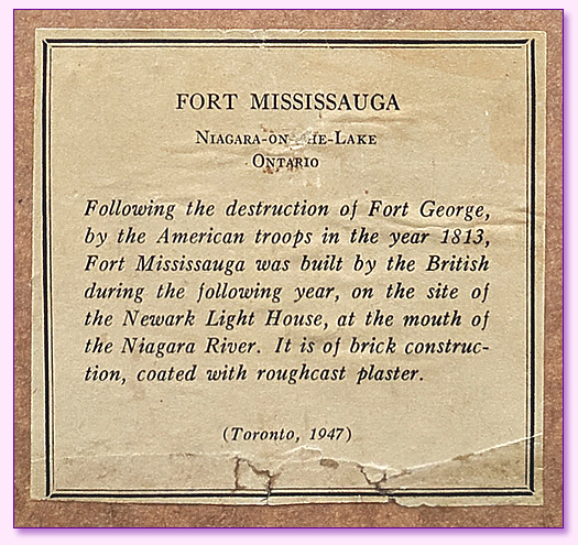 Fort Mississauga Label